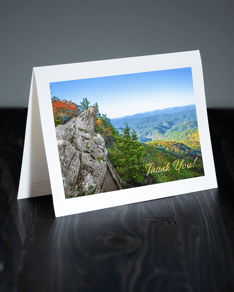 Lavilo™ Greeting Cards - Front Side - The Blowing Rock - Blue Ridge Mountains