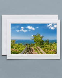 Lavilo Greeting Card - Front Side with Image from Rough Ridge Overlook, Blue Ridge Mountains