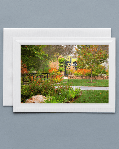 Lavilo™ Greeting Cards - Front Side - Fall at the NC Arboretum - Blue Ridge Mountains