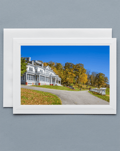 Lavilo™ Greeting Cards - Front Side Flat Top Manor at Moses H Cone Memorial Park - Blue Ridge Mountains