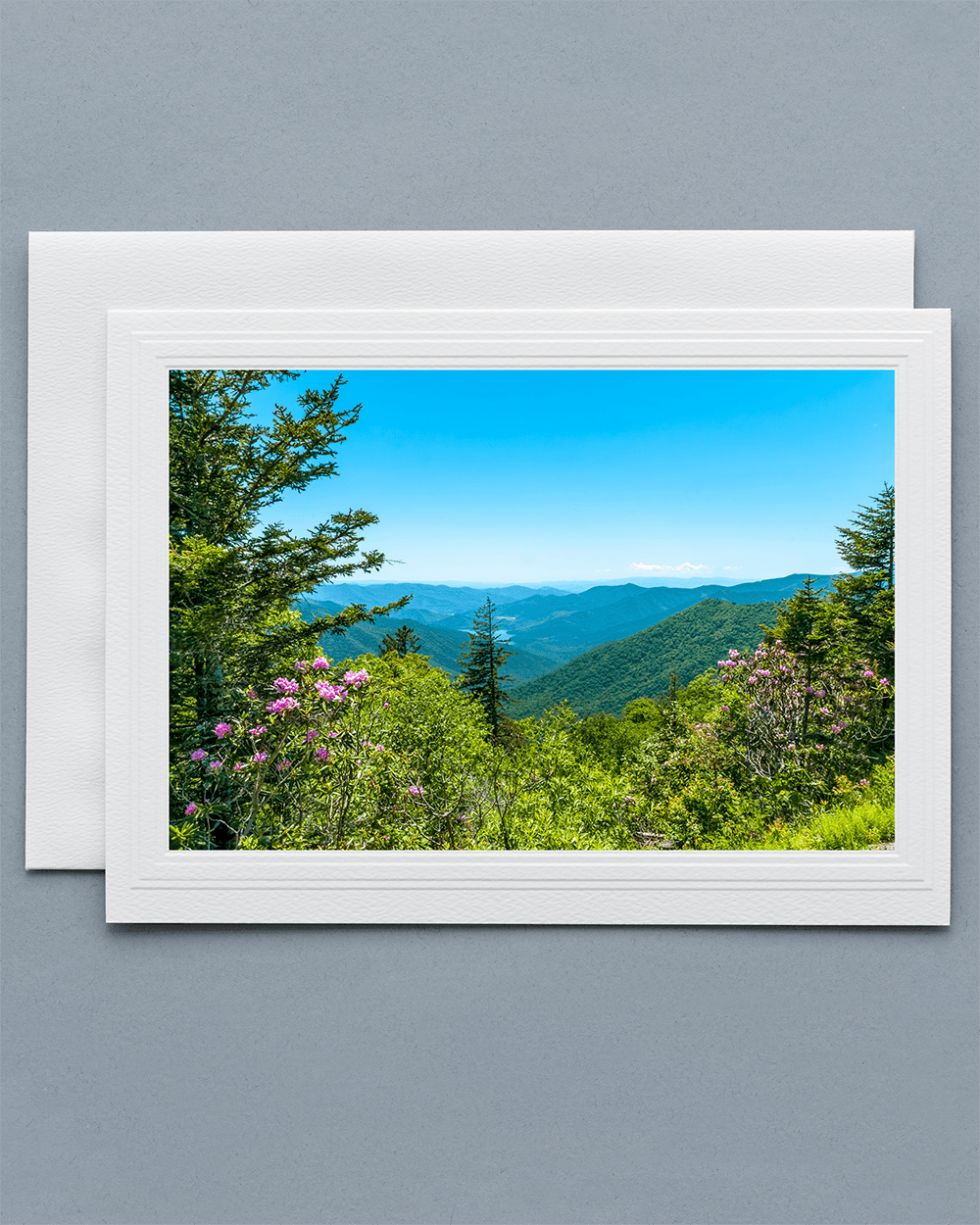 Lavilo™ Greeting Cards - Front Side - View from the Blue Ridge Parkway at Spring