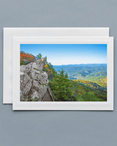 Lavilo™ Greeting Cards - Front Side - The Blowing Rock - Blue Ridge Mountains
